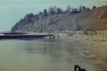 View south along the beach